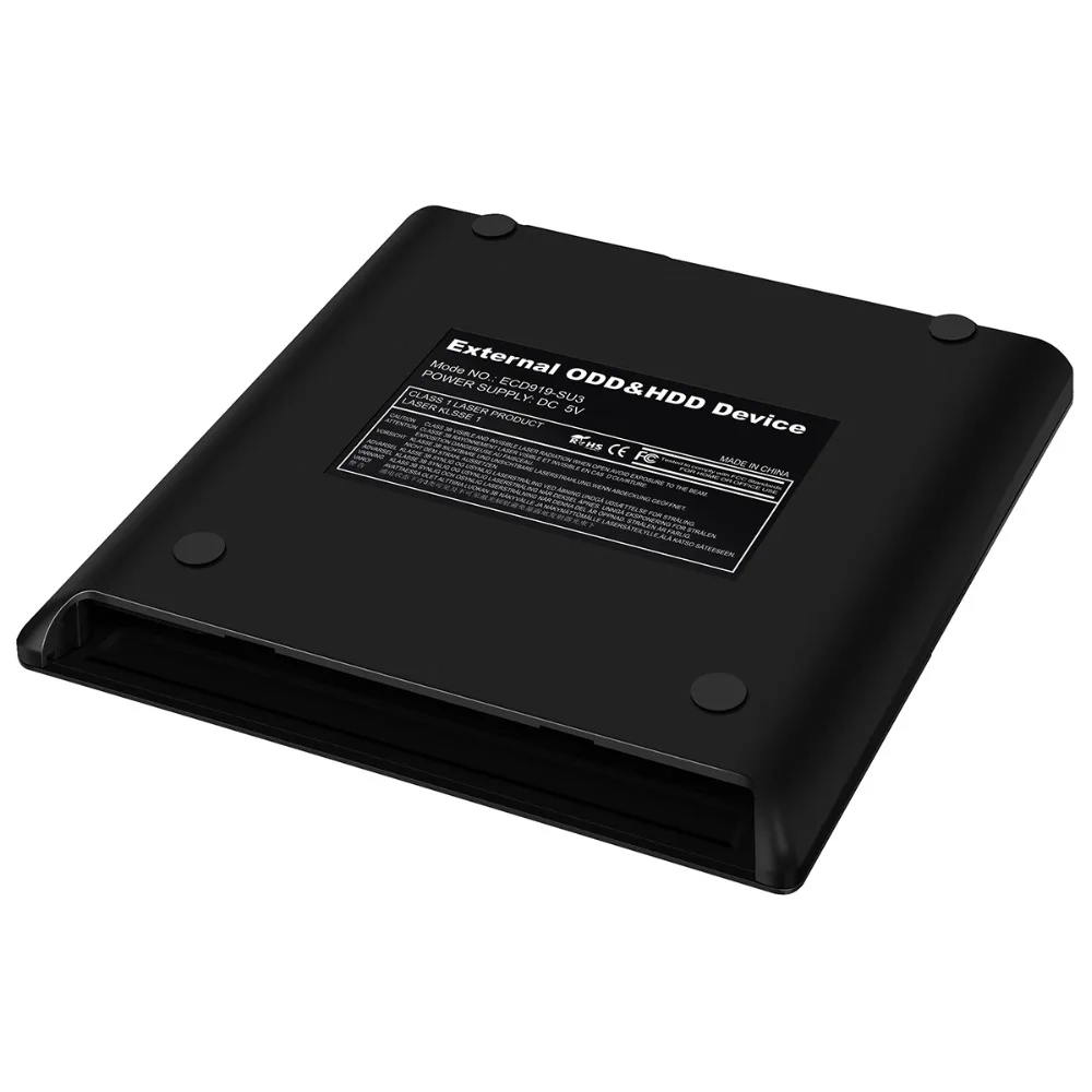 DeepFox 9,5 мм USB 3,0 CD/DVD RW внешний корпус DVD горелка корпус для ноутбука ПК с Индукционным сенсорным переключателем