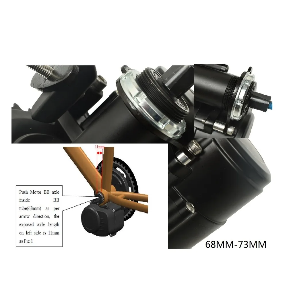 Tongsheng TSDZ2 48V 750W Incl 48V 12,5Ah EBike batterij BUDGET