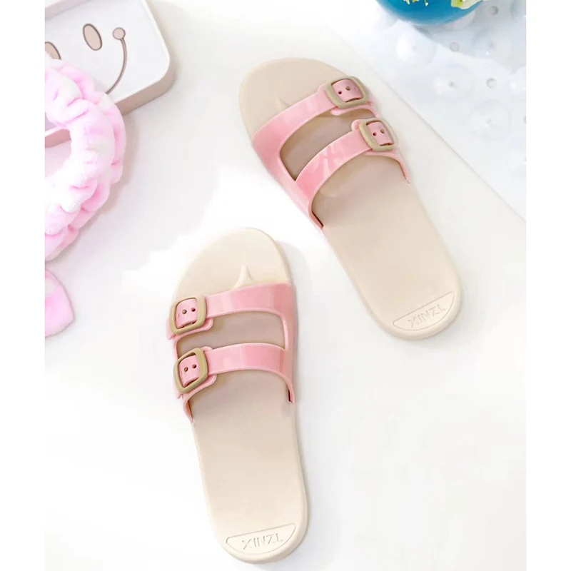 

EABXZ New Fashion Home Bathroom slippers shoes woman indoor Outdoor Flip-flops pantuflas de mujer fur slippers