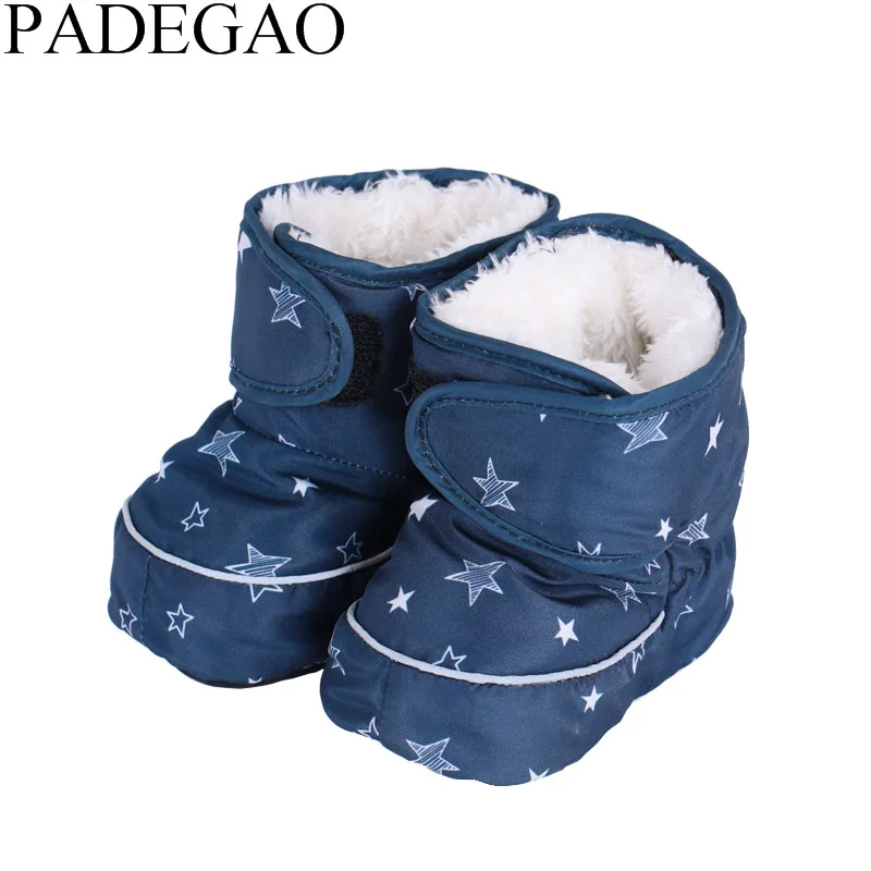 winter warm Socks Newborn Cute Floor Boots Plus velvet First Walker