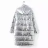 Winter Fashion Down Cotton Coat Hooded Silver Glossy Thicker Warm Jacket Long Sleeve Cotton-padded Outwear Casual Coat L1774 ► Photo 3/6