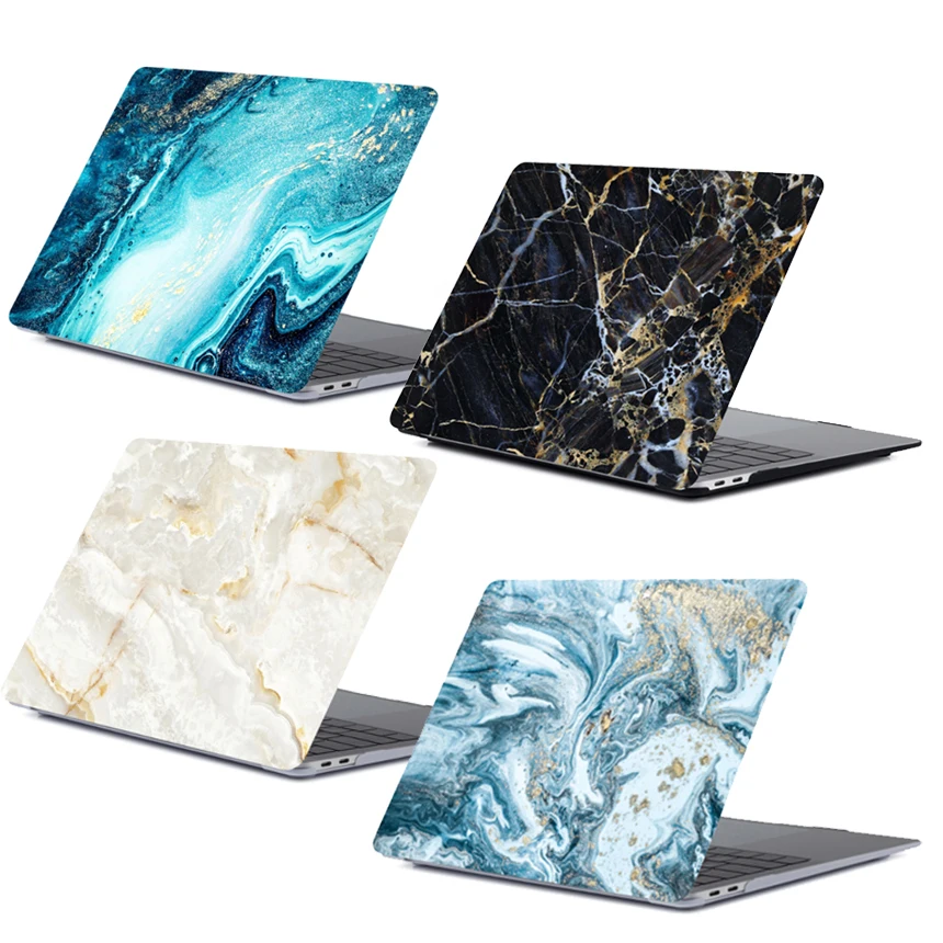 Новый A1990 A1707 Coque для Macbook Pro 15 2018 2016 Touch Bar чехол под мрамор жесткий ПВХ Mac book Air retina 11 12