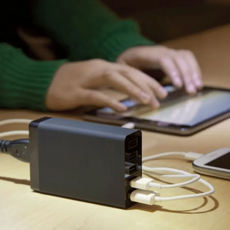 EU AU UK US High Speed 5 Ports USB HUB Charger 8A Phone Charger A.C. Source Desktop for PC Laptop Camera Mouse Hard Disk