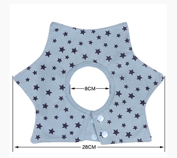 Мода цветок Стиль детские нагрудники новорожденного Bavoir бандана мягкой Круглый 360 градусов вращающийся Детские 4 слоя детские нагрудники нагрудник для кормления