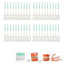 1 коробка/40 шт мягкая чистка между межзубной нитью щетки для зубов инструмент для ухода за полостью рта