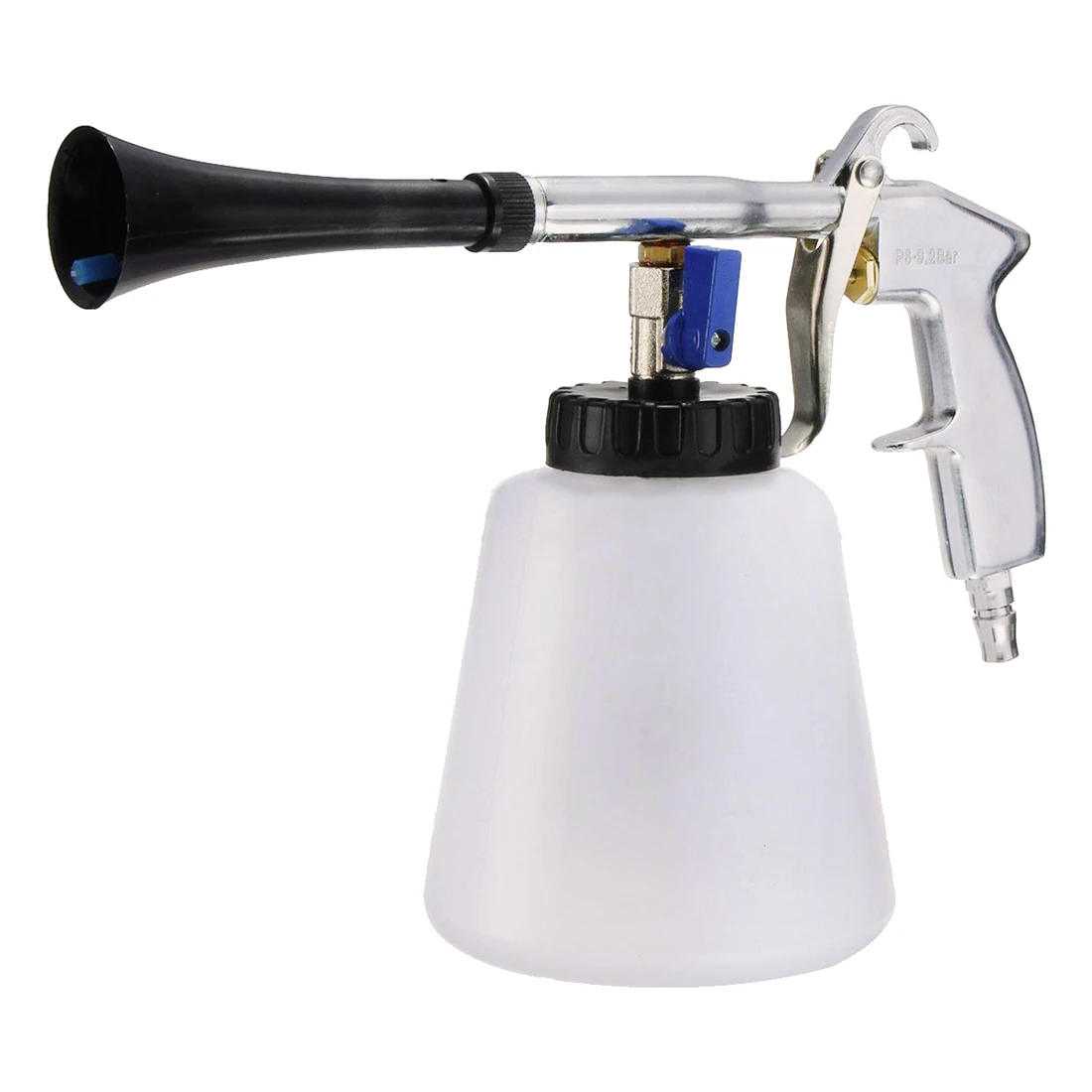 Online Pistola de limpieza de espuma Tornado portátil pistola de limpieza de polvo de aluminio pulverización de limpieza de lana de cuero de coche tapicería de salpicadero alfombrilla de suelo herramienta