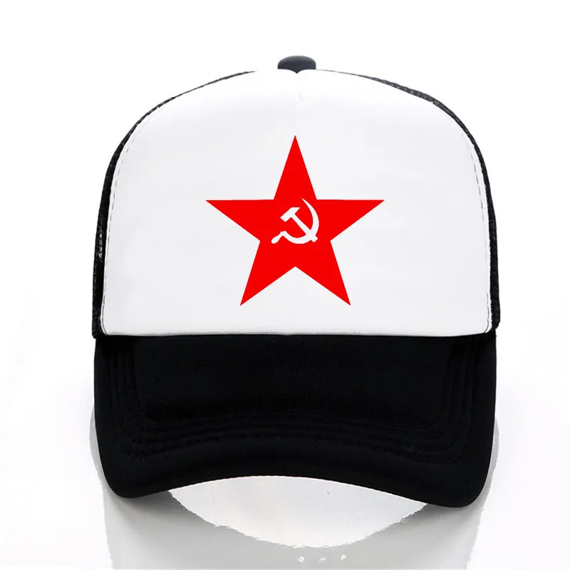 

new CCCP USSR Russische Hot Koop Stijl Baseball Cap Unisex Cap 3D Letter Printed Mesh Net Trucker Cap Hats