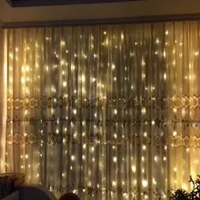 3 м x 3 м 300 светодиодный водонепроницаемый контроллер, Рождественские декоративные гирлянды, гирлянды, вечерние гирлянды, AC110V-220V