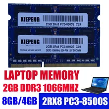 Ноутбук памяти 2 ГБ 2Rx8 PC3-8500S Оперативная память DDR3 4 г 1066 мГц 8 г pc3 8500 для hp CQ32 CQ41 CQ621 4311 s 4321 S 4410 S 6540b Тетрадь SODIMM