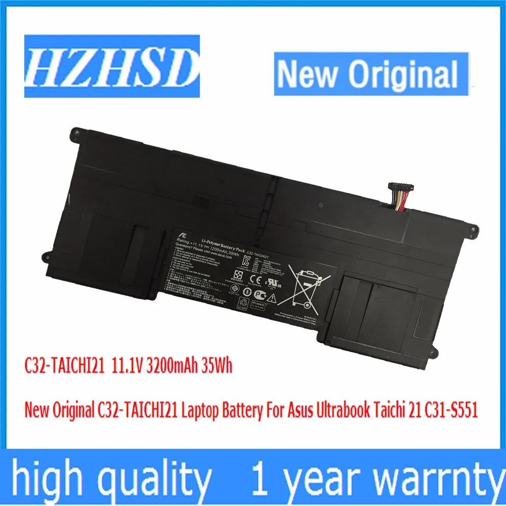 11.1V 3200mAh 35Wh New Original C32-TAICHI21 Laptop Battery For Asus Ultrabook Taichi 21 C31-S551 11.1V 3200mAh 35Wh New Original C32-TAICHI21 Laptop Battery For Asus Ultrabook Taichi 21 C31-S551