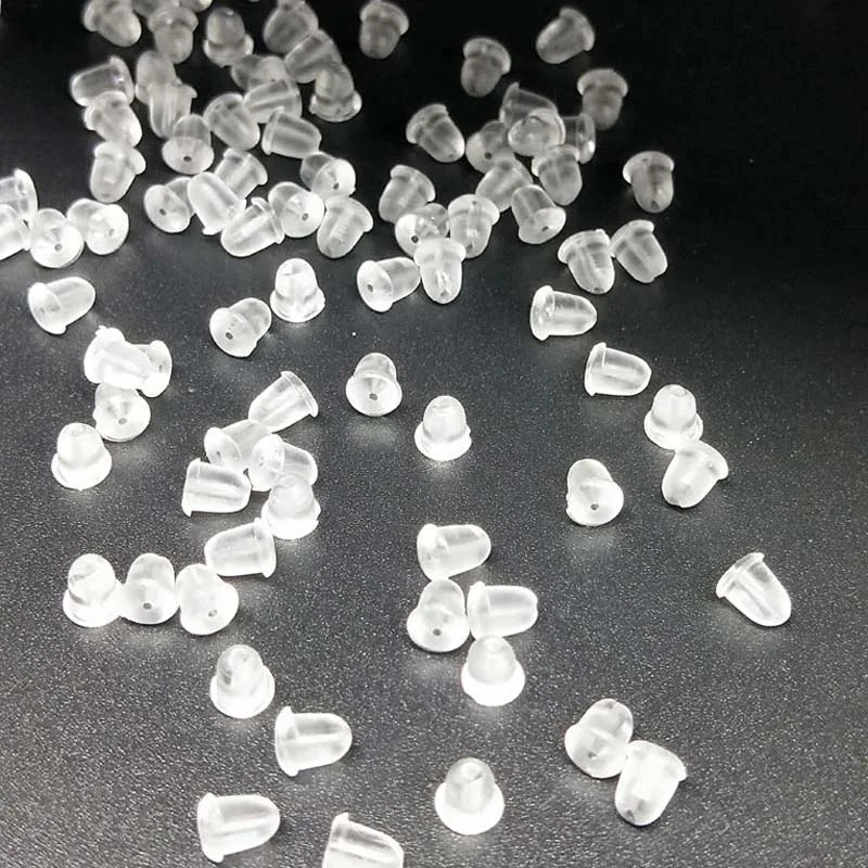 DIY 100 шт Дешевые бусины ювелирных изделий деликатные аксессуары пуля пластиковые ухо мягкая силиконовая резиновая серьга сзади заглушка