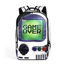 Mochila Neue 2016 3D Druck Rucksack Playstation Spiel Rucksack Rucksack 22L Schultasche Für Jugendliche Kühlen Männer Nintendo Rucksack