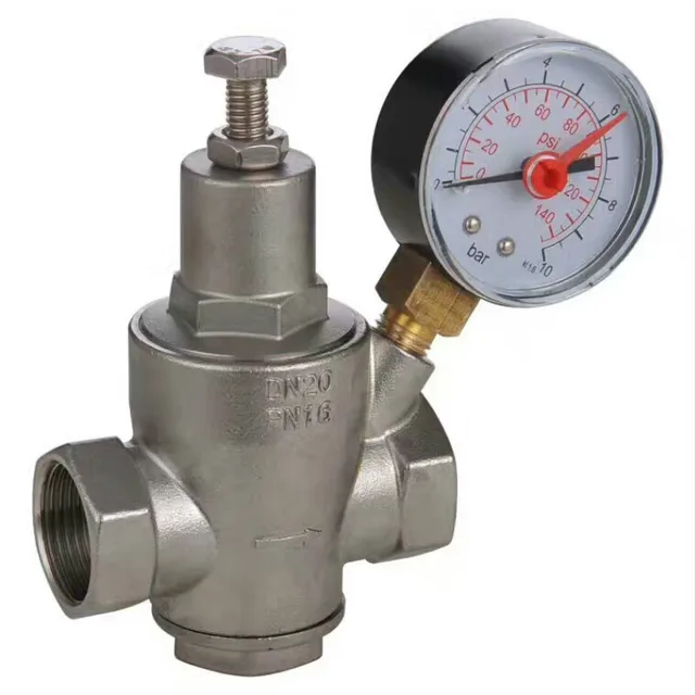 Stainless steel water pressure reducing valve Female thread Water