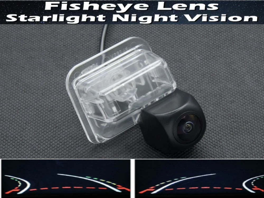 

Fisheye 1080P Trajectory Tracks Car Parking Rear view Camera For Mazda3 Mazda 6 CX-9 CX-7 CX-5 Besturn X80 B50 Reverse Camera
