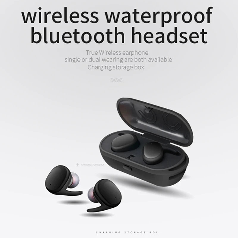 YINEW беспроводные наушники bluetooth 5 0 для спорта на открытом воздухе Handsfree 360 Hi Fi