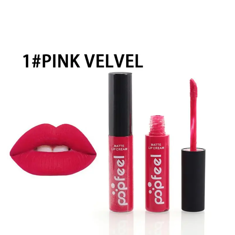 

Popfeel 12 Colors Waterproof Matte Liquid Lipstick Long Lasting Lip Gloss Lipstick