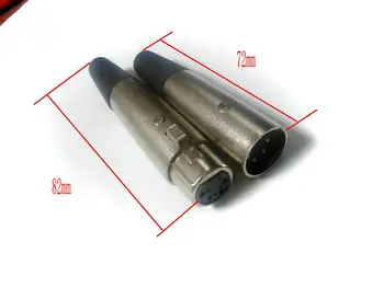 

1 Set 4pin Female Adapter + 4pin XLR Male plug Audio Microphone Connector