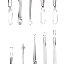 5 шт./7 шт. из нержавеющей стали для удаления угрей Tool Kit лица комедона акне иглы клип прыщ Пинцет Пятна Extractor набор инструментов