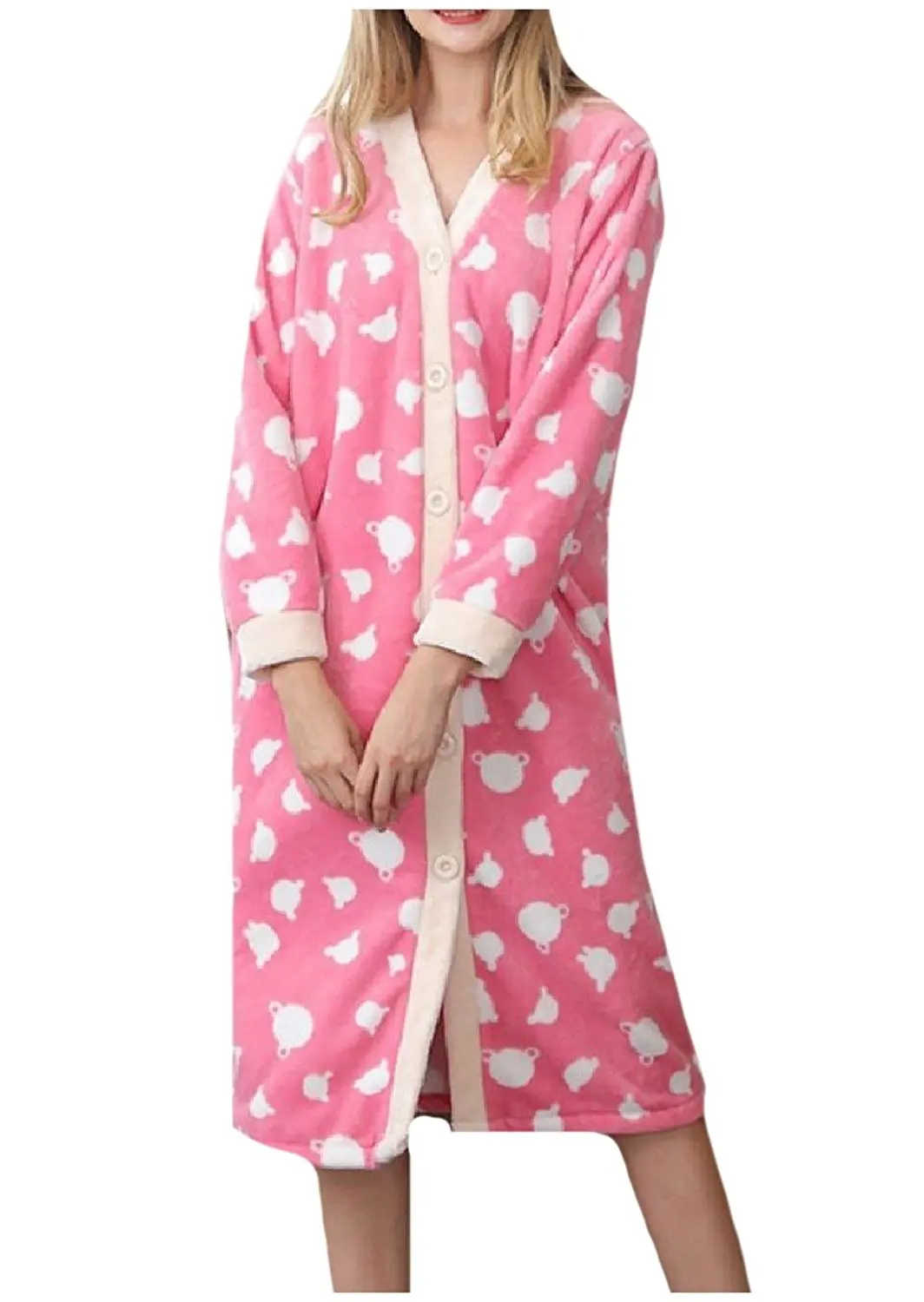 bathrobes with buttons