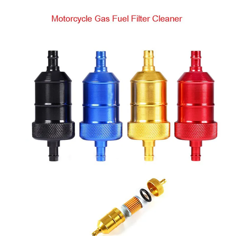 5 Color 8mm Petrol Gas Fuel Filter Cleaner For Motorcycle