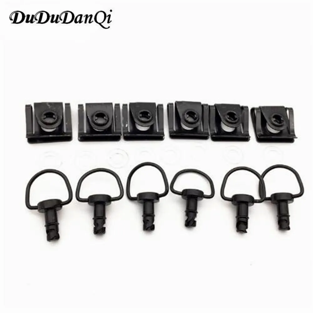 

Motorcycle Quick Release D-ring Turn Race Fairing Fastener For KTM Ducati black