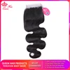 Good Deal Hair-Products Closures Human-Hair Body-Wave Queen Natural-Color Lace Free-Part 4x4 1B rBKxlb7l