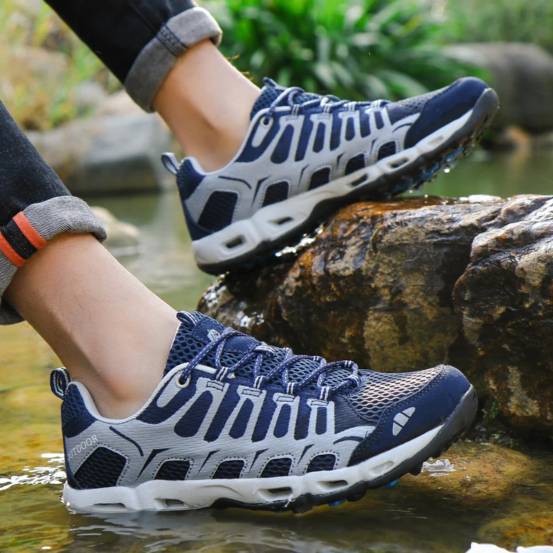 

Men Women Summer New high quality male upstream shoe couple models breathable non-slip outdoor Amphibious water skiing shoe15361