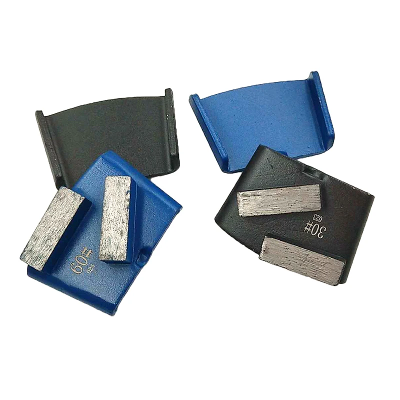 RIJILEI 6PCS HTC Diamond Grinding Disk Metal Plate for Stone and Concrete Floor Grinding Diamond Grinding Disc JX06