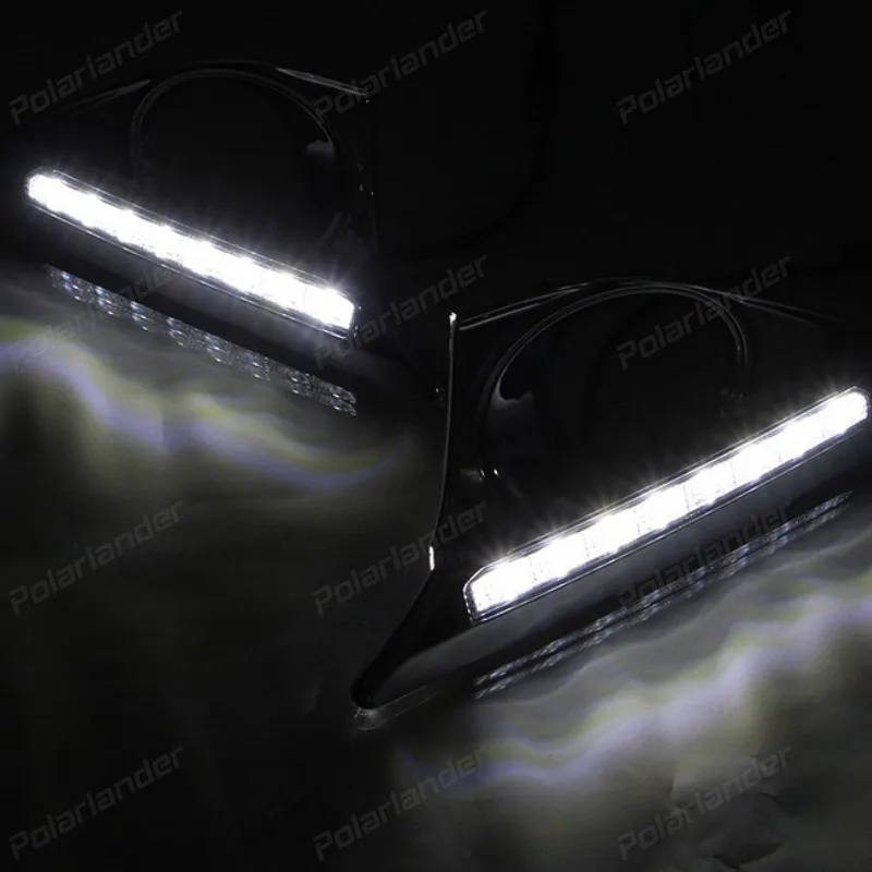 LED car DRL fog lamp 12v daytime running lights for T/oyota C/amry High C/onfiguration 2012-2015