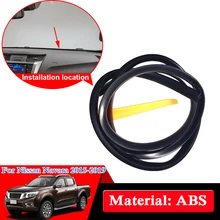 Авто-Стайлинг резиновый АВТО АНТИ-звуконепроницаемые не пропускающие шума Пылезащитная крышка приборной панели автомобиля лобового стекла герметизация стекла полосы для Nissan NP300 Navara D23