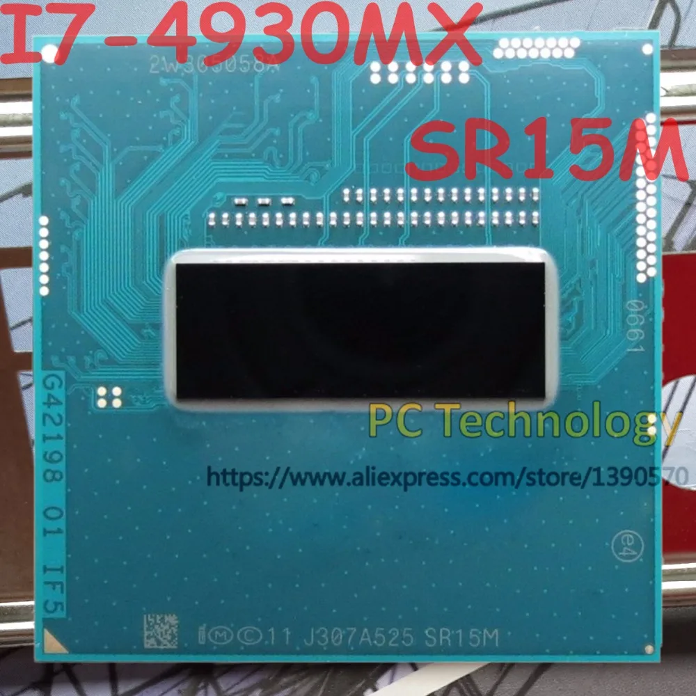 Оригинальный процессор Intel Core SR15M I7 4930MX 3 00 ГГц L3 = 8 м четырехъядерный Бесплатная