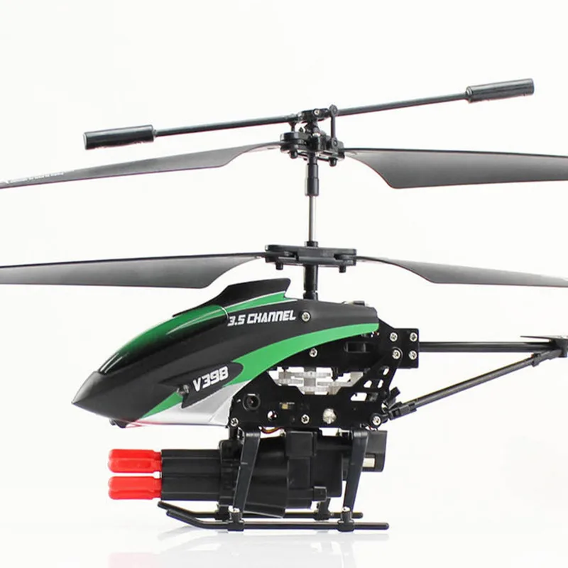 Лучшее качество WLToys V398 крутой ракетный Запуск 3.5CH RC вертолет с дистанционным