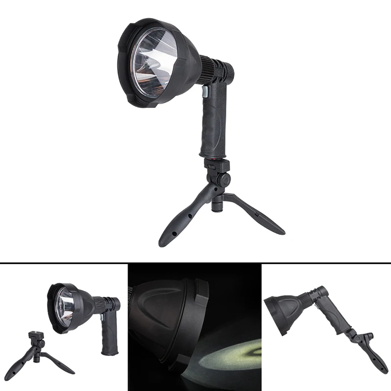 

USB Rechargeable LED Flashlight Handheld Flash Light Lamp Torch Lantern with Stand Tripod YS-BUY