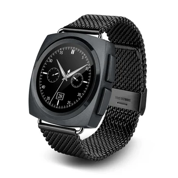 

Full round screen full metal heartrate BT4.0 Smart watch with Heart Rate Whatsapp Facebook msg push Compatible with ios Android