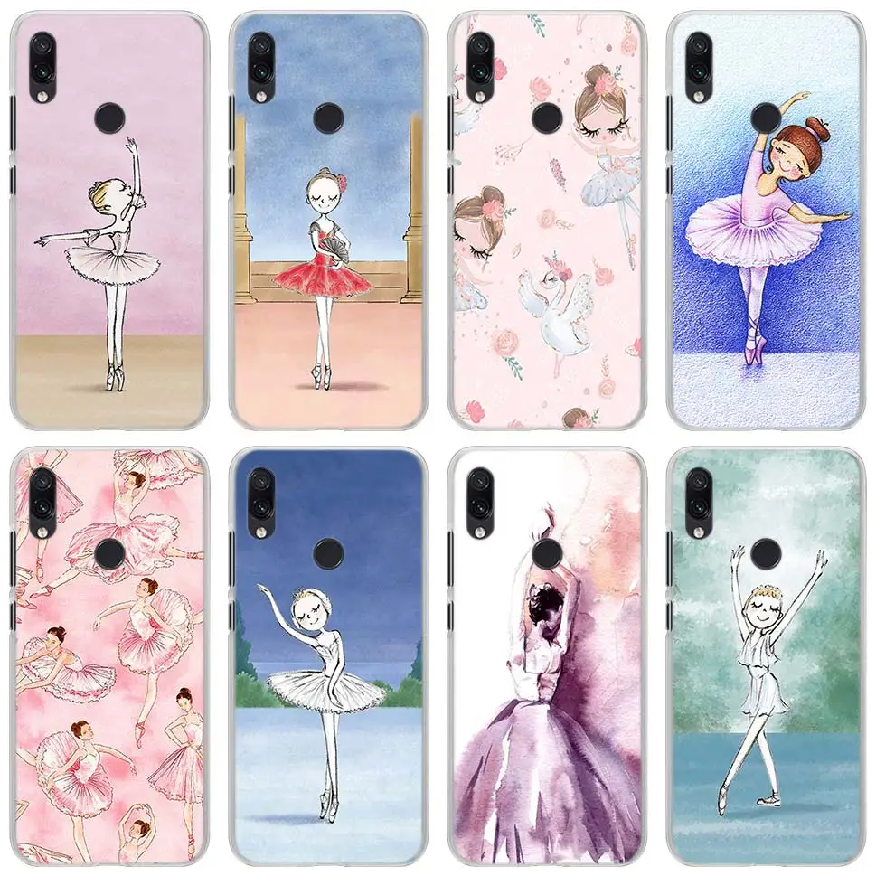 

Ballerina dancing girl Phone Cases for Xiaomi Redmi Note 7 5 6Pro 4X 5 5A 6A Mi A1 A2 8 Lite Hard back case cover