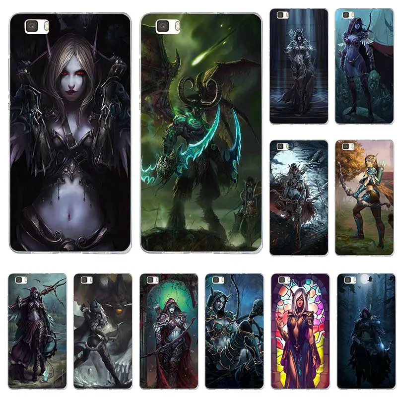 

Soft Phone Cases for Huawei P8 P9 P10 P20 Lite Mate 10 Pro Y3 Y5 Y6 II Y7 Honor 6X Plus World of Warcrafts Sylvanas Windrunner