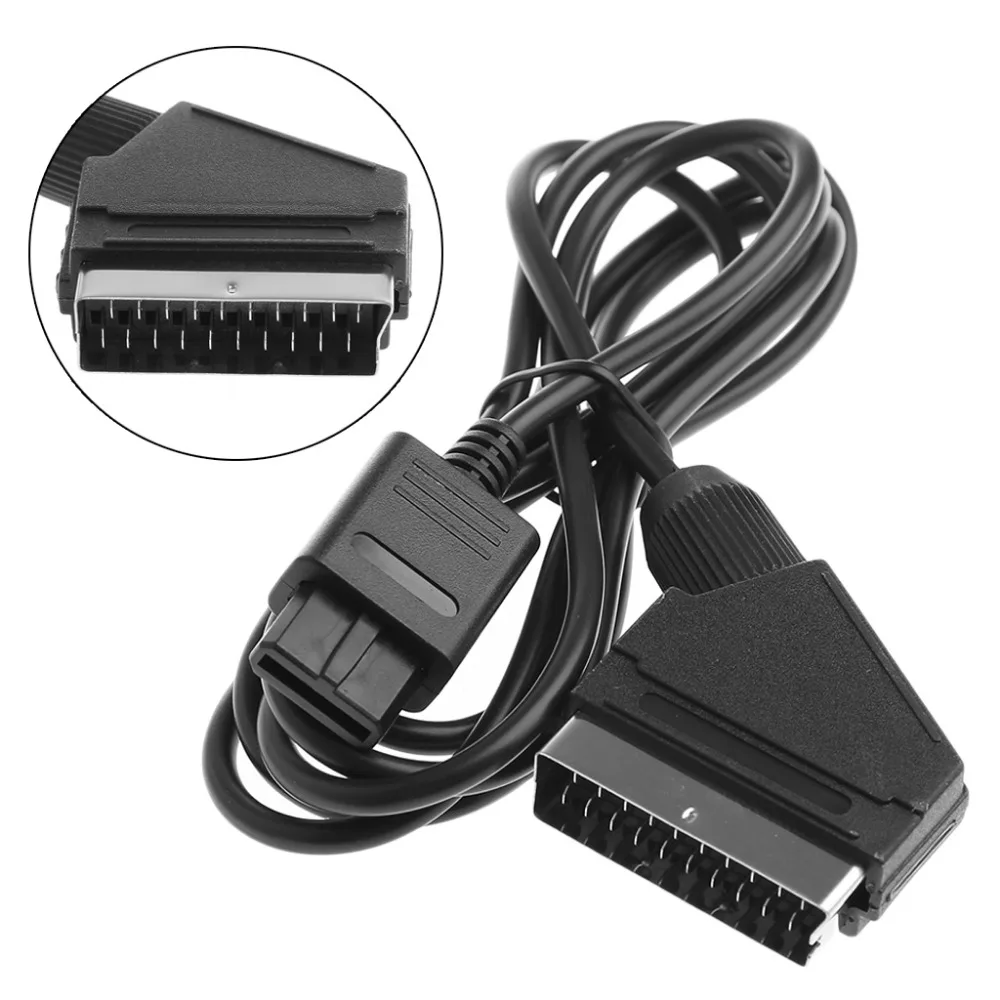 1 8 м/6 футов Scart кабель AV TV видео для консоли Nintendo SNES Gamecube N64 оптовая продажа и