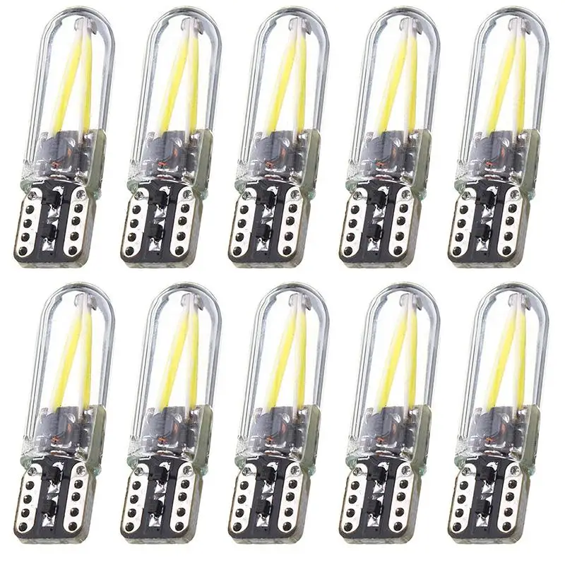 

10pcs/Set Clearance Lights Width Light Car LED 12V Lights 168 194 W5W No Error Filament COB 3W Car White Bulbs Lamp r20