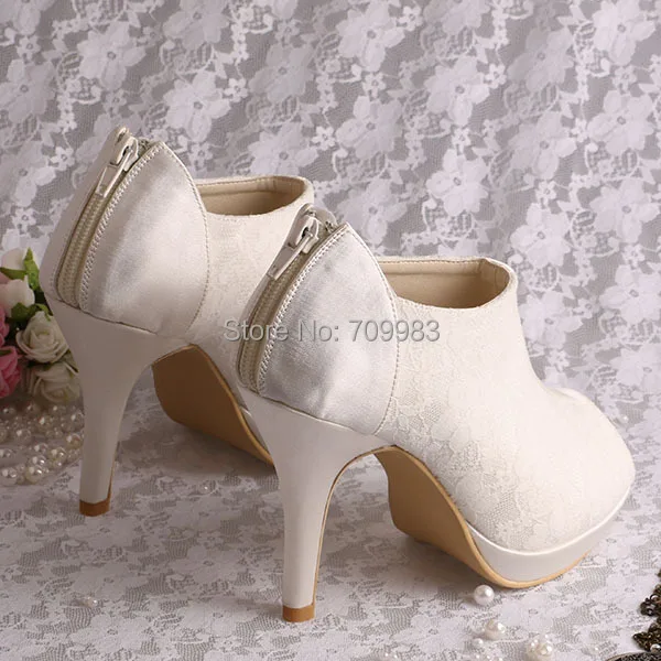 ankle boots with wedding dress