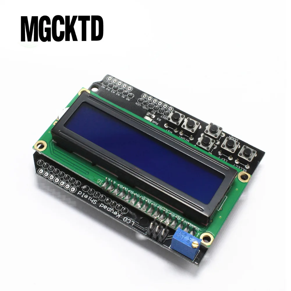 

1PCS LCD Keypad Shield LCD1602 LCD 1602 Module Display For Arduino ATMEGA328 ATMEGA2560 raspberry pi UNO blue screen