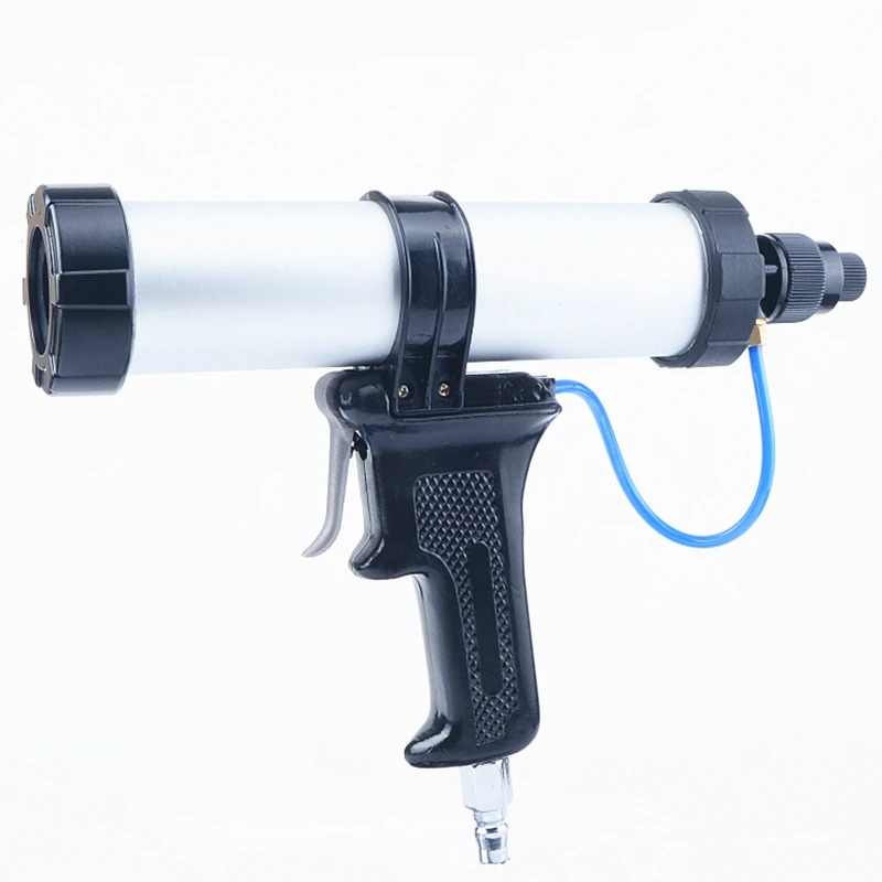 free shipping 310ml pneumatic glass glue gun adjustable sausag type air