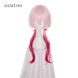 Ccutoo 60 см Guilty Crown Inori Розовый Ombre фигурные долго синтетический парик для Для женщин Косплэй парик Термостойкость Волокно