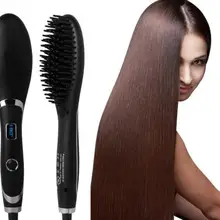 Max 750F, 110 В/220 В профессиональный выпрямитель сглаживающий выпрямитель для волос керамический выпрямитель для волос Расческа ЖК-цифровой дисплей