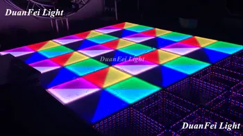 

10pcs/lot 432pcs led rgb wedding floor colorful effect led dance floor stage led floor 27channel
