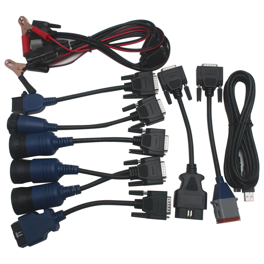 

9pcs Full Set Cables for Nexiq Usb Link 125032 Diesel Truck Diagnostic Connector Cables