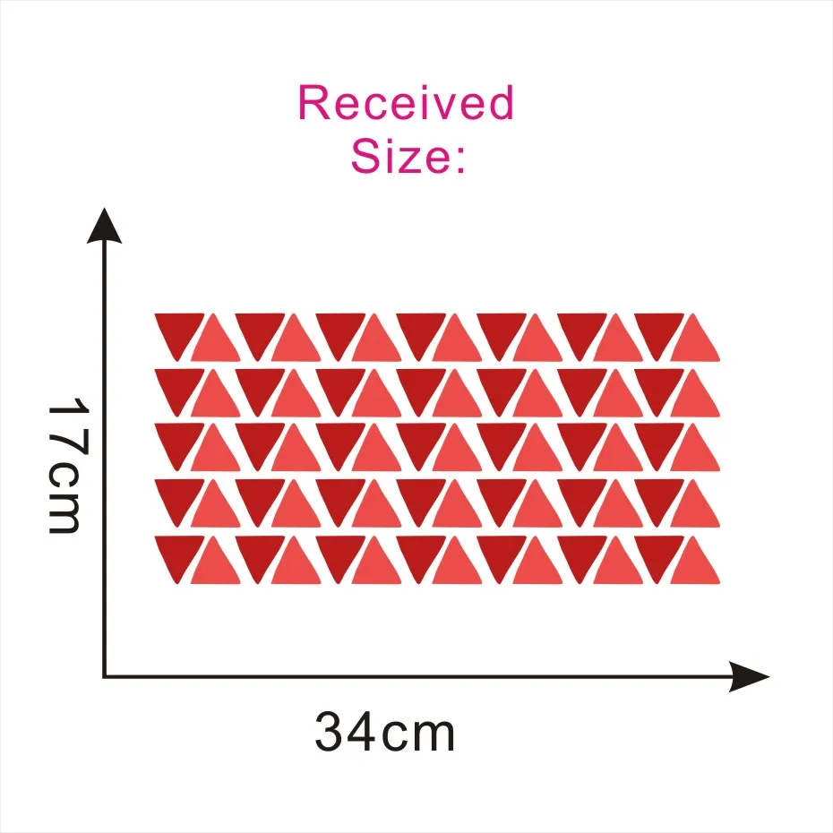 70 шт. красочные треугольники искусство настенное украшение для Детская комната украшения Diy нарисованный узор виниловые наклейки на стену Современный домашний декор - Цвет: CCS4003G