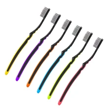 6 шт. бамбуковый уголь Зубная щётка Гигиена полости рта Уход за зубами детей мягкие Nano зубы Кисточки комплект Мягкий Уголь Кисточки Уход за полостью рта Зубная щётка