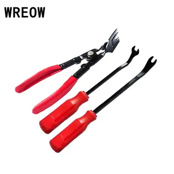 

3pcs Auto Car Door Trim Rivets Clips Pliers Repair Clamp Screwdriver Clip Removal Tool Pliers Kit Repair Tools