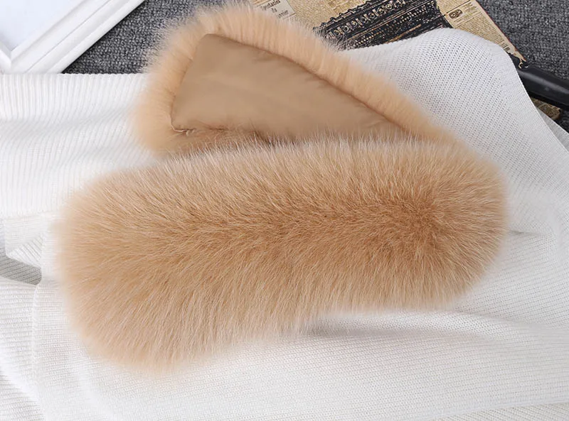 fox fur collar beige 6