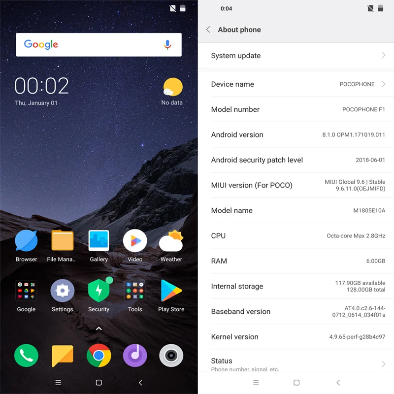 Глобальная версия Xiaomi POCOPHONE F1 6 ГБ 128 Snapdragon 845 Octa Core 18 дюйма разрешение Full Экран